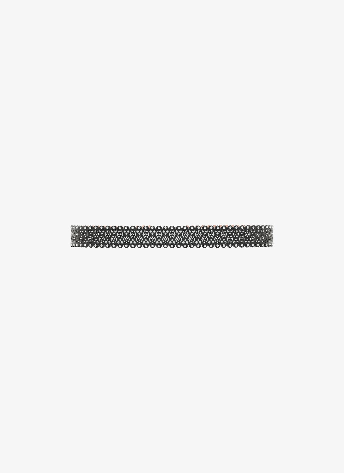BELT CUIR LUX VERRERIE BLACK/WHITE ALAÏA BLACK/WHITE  BELT CUIR LUX VERRERIE BLACK/WHITE